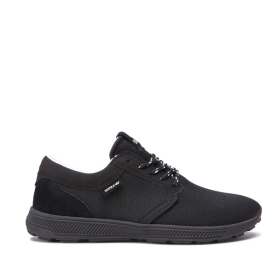 Supra Mens HAMMER RUN Low Top Shoes Black | US-64337